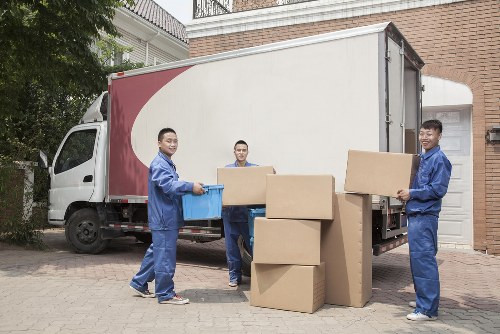 Office relocation items prepared for a business move in Stockwell