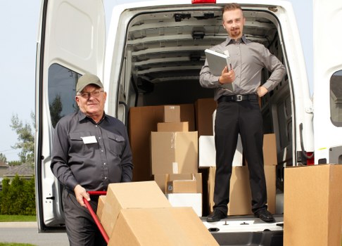 Customer service team assessing a moving service issue