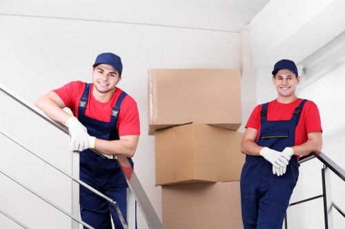Eco-friendly moving team supporting recycling and reuse