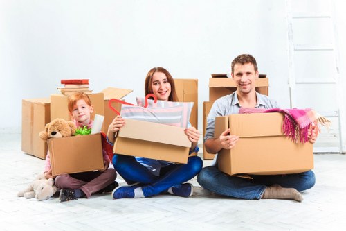 Careful packing and labeling for a Stockwell home move
