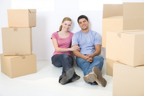 Variety of cardboard boxes used for Stockwell packing