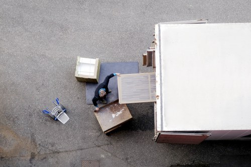 Packed moving boxes ready for a Stockwell home move